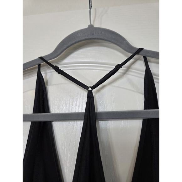 Victoria's Secret 100% Silk Black Sheer Sexy Lingerie Maxi Slip, Women's Small - Picture 8 of 12